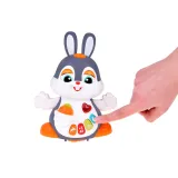 królik z mrugającymi oczami pokazany w trakcie tańca