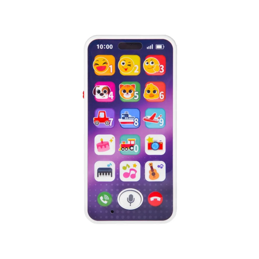 zbliżenie na kolorowe przyciski telefonu dla malucha