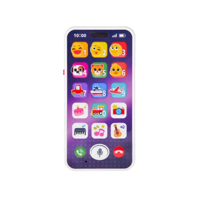 zbliżenie na kolorowe przyciski telefonu dla malucha