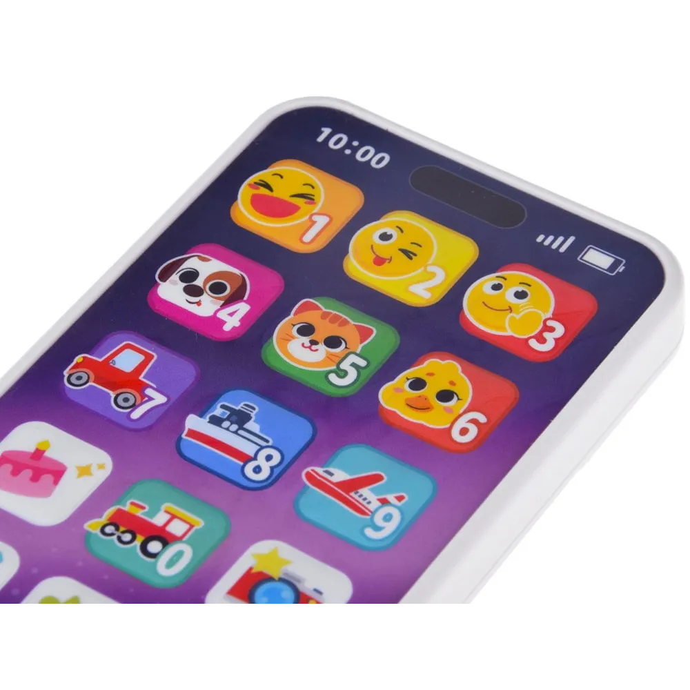 telefon z ikonami tortu i aparatu aktywującymi melodie i dźwięki