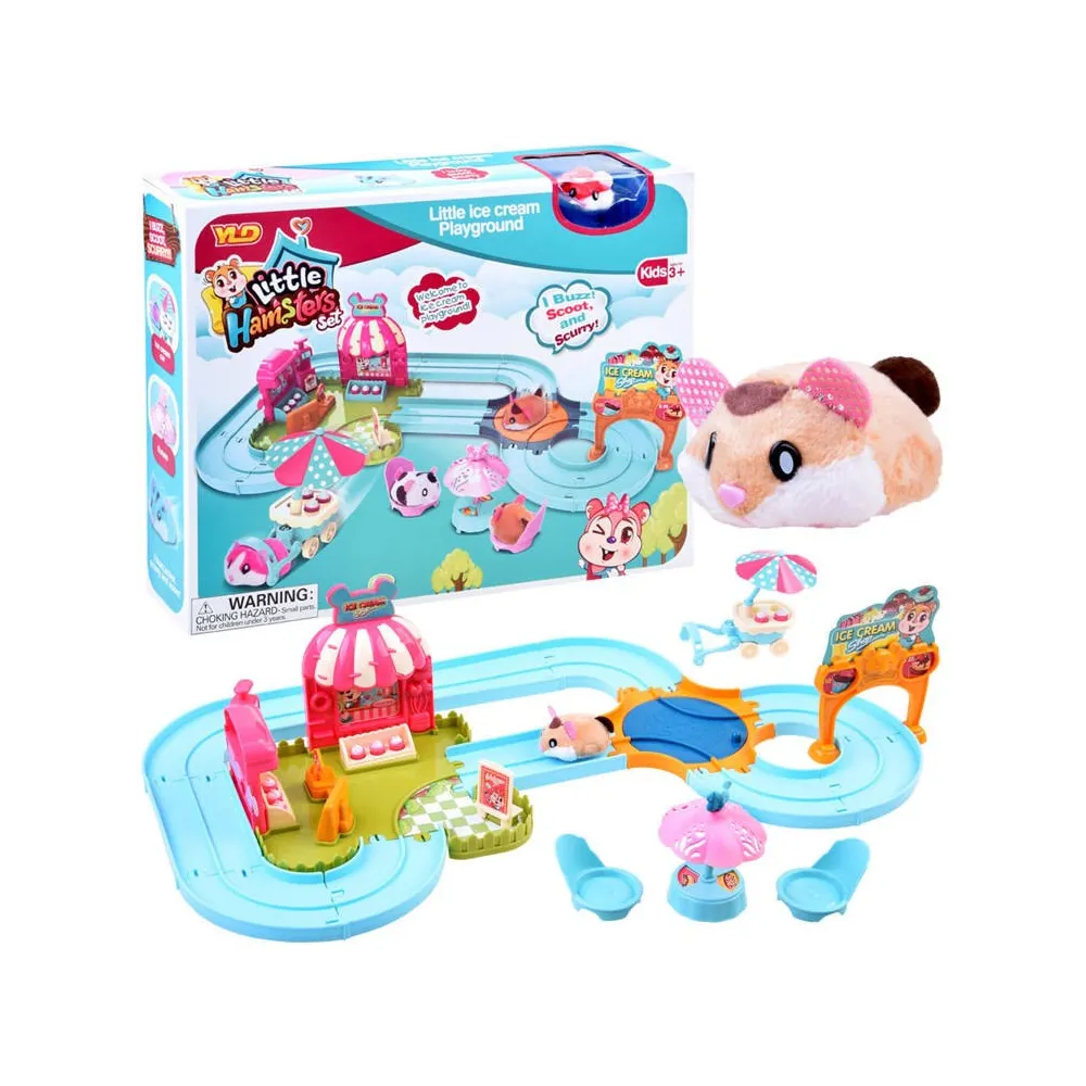 interaktywny tor dla chomika z akcesoriami lodziarni