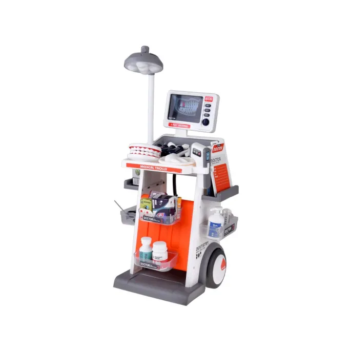 zbliżenie na stetoskop i przybory medyczne z zestawu interaktywnego