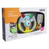 Zestaw interaktywny kierowcy dla dzieci z kierownicą, telefonem i pilotem