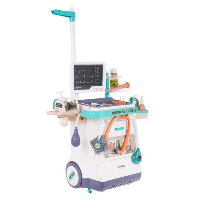 zbliżenie na panel monitorujący z prześwietleniami EKG i RTG