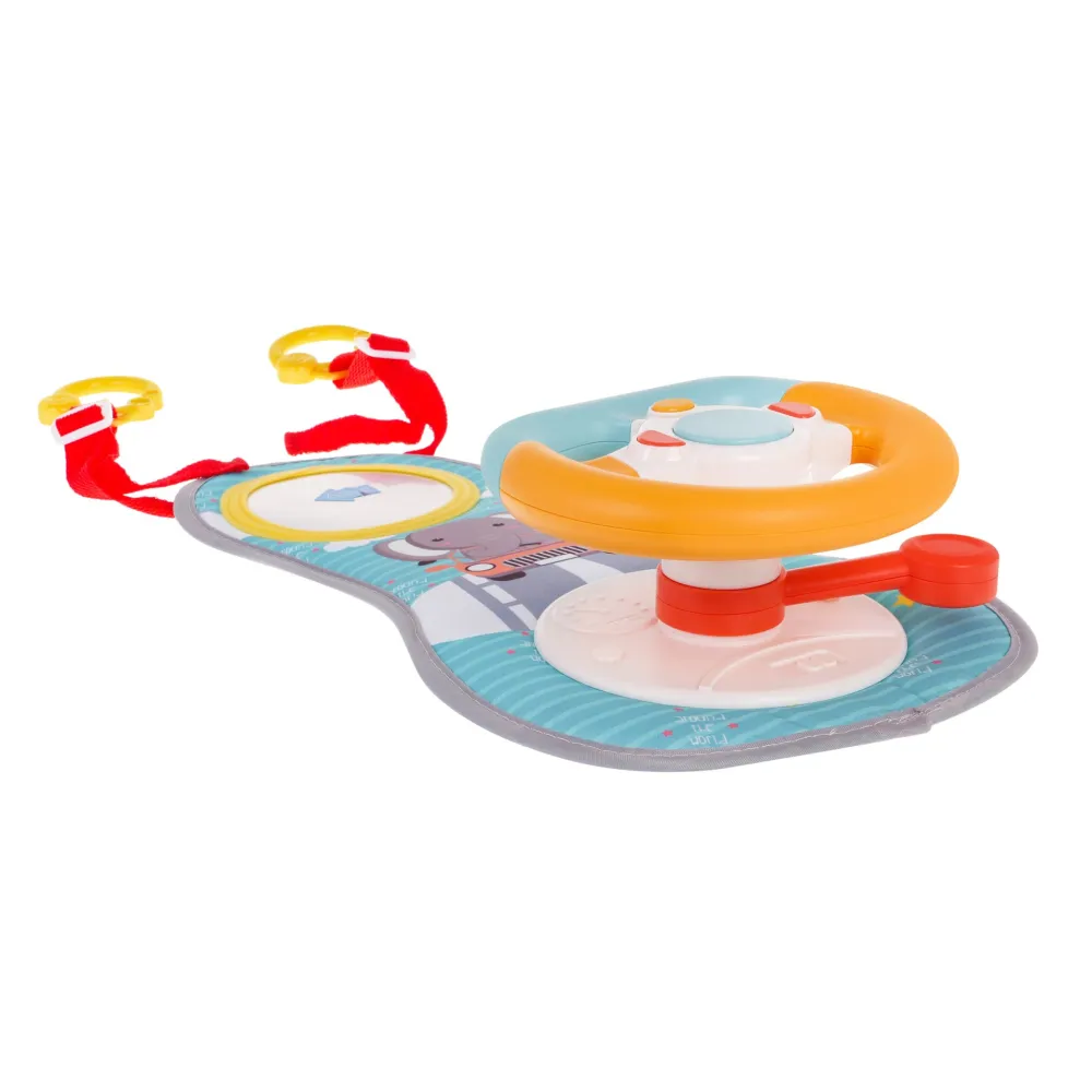 cały interaktywny zestaw małego kierowcy w samochodzie