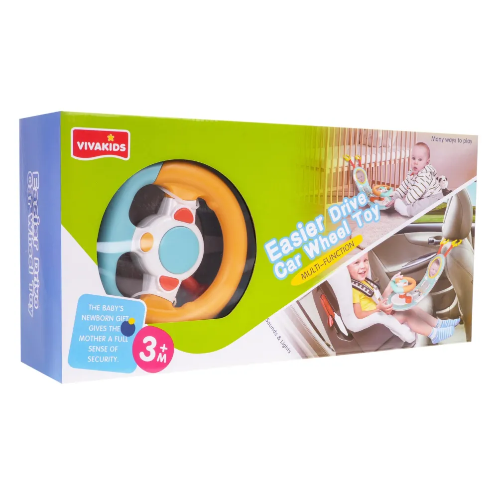 opakowanie z zabawką interaktywną do montażu na siedzeniu