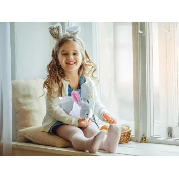 Interaktywny zwierzaczek chrupaczek Kicający Królik + marchewka ZA2685