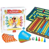 Edukacyjna gra planszowa LICZMANIA widoczna na jasnym tle