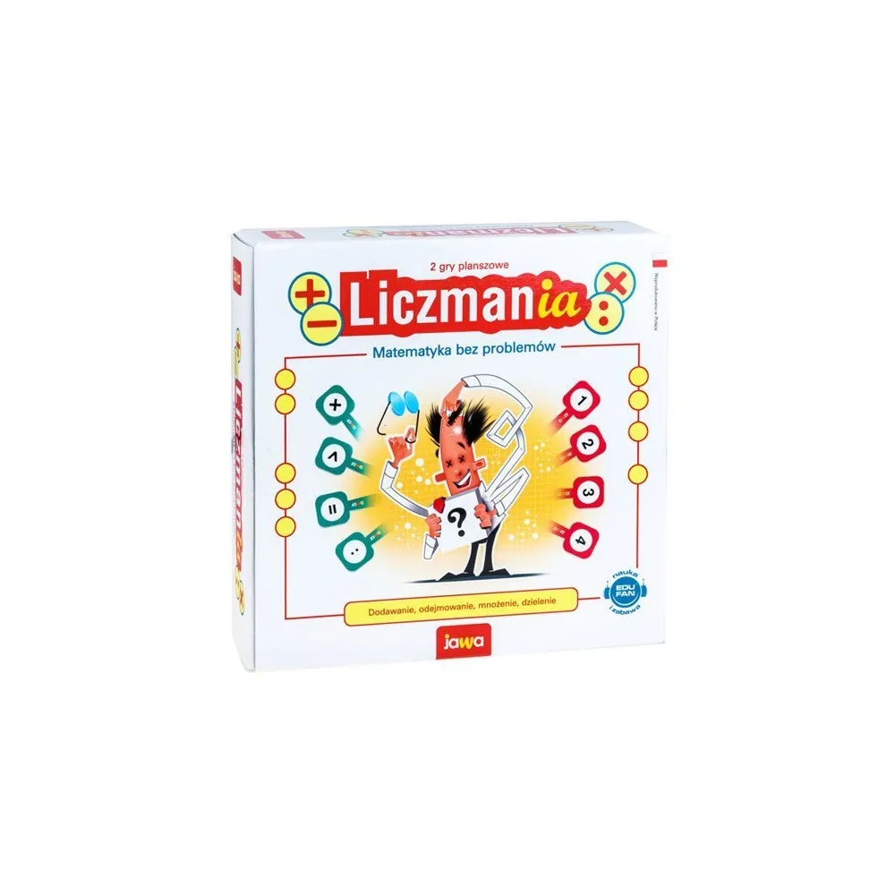 Dwustronna plansza do gry LICZMANIA wraz z akcesoriami