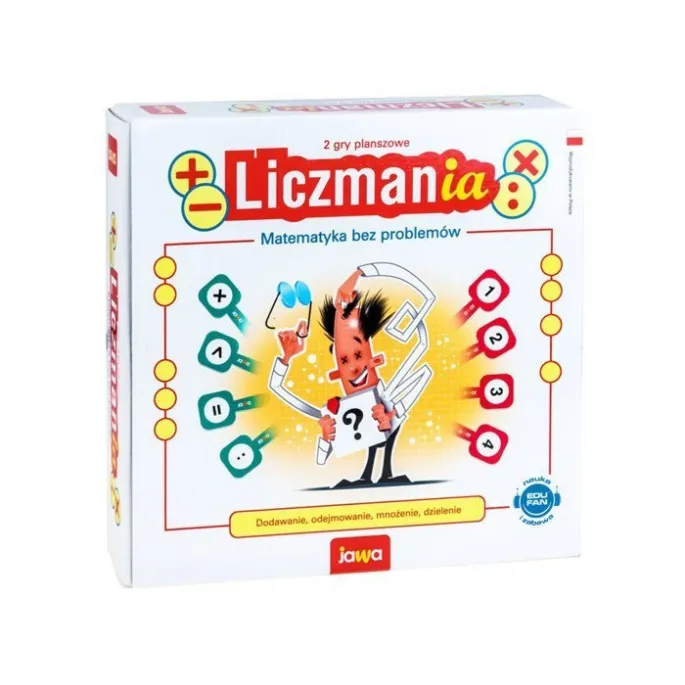 Dwustronna plansza do gry LICZMANIA wraz z akcesoriami
