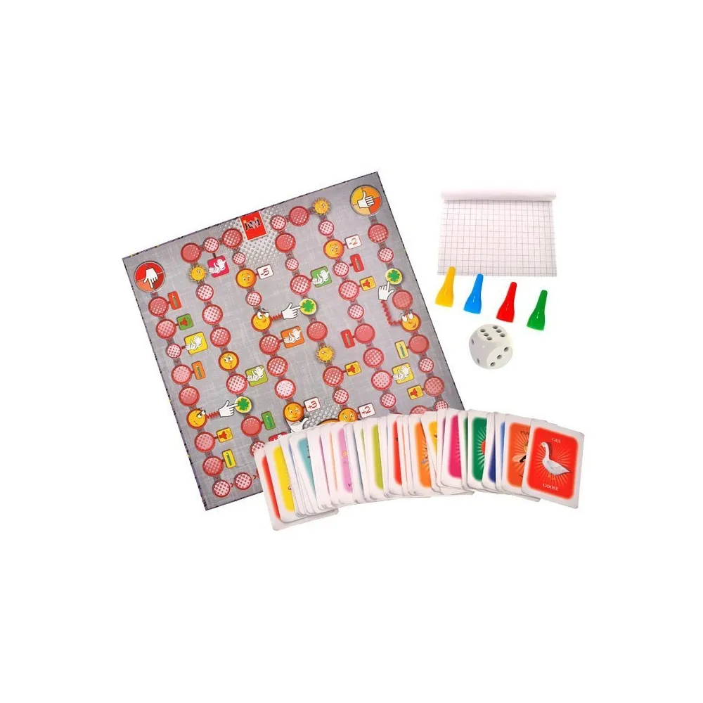 zestaw kart z polskimi i angielskimi hasłami gry Małe Kalambury