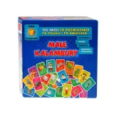 zbliżenie na rozłożone elementy gry Małe Kalambury