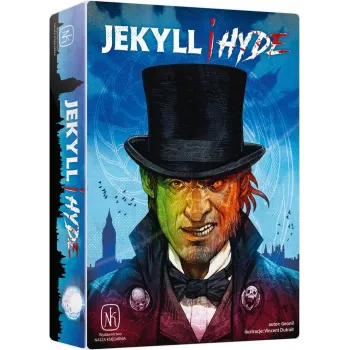 plansza i metalowa figurka gry Jekyll i Hyde podczas rozgrywki