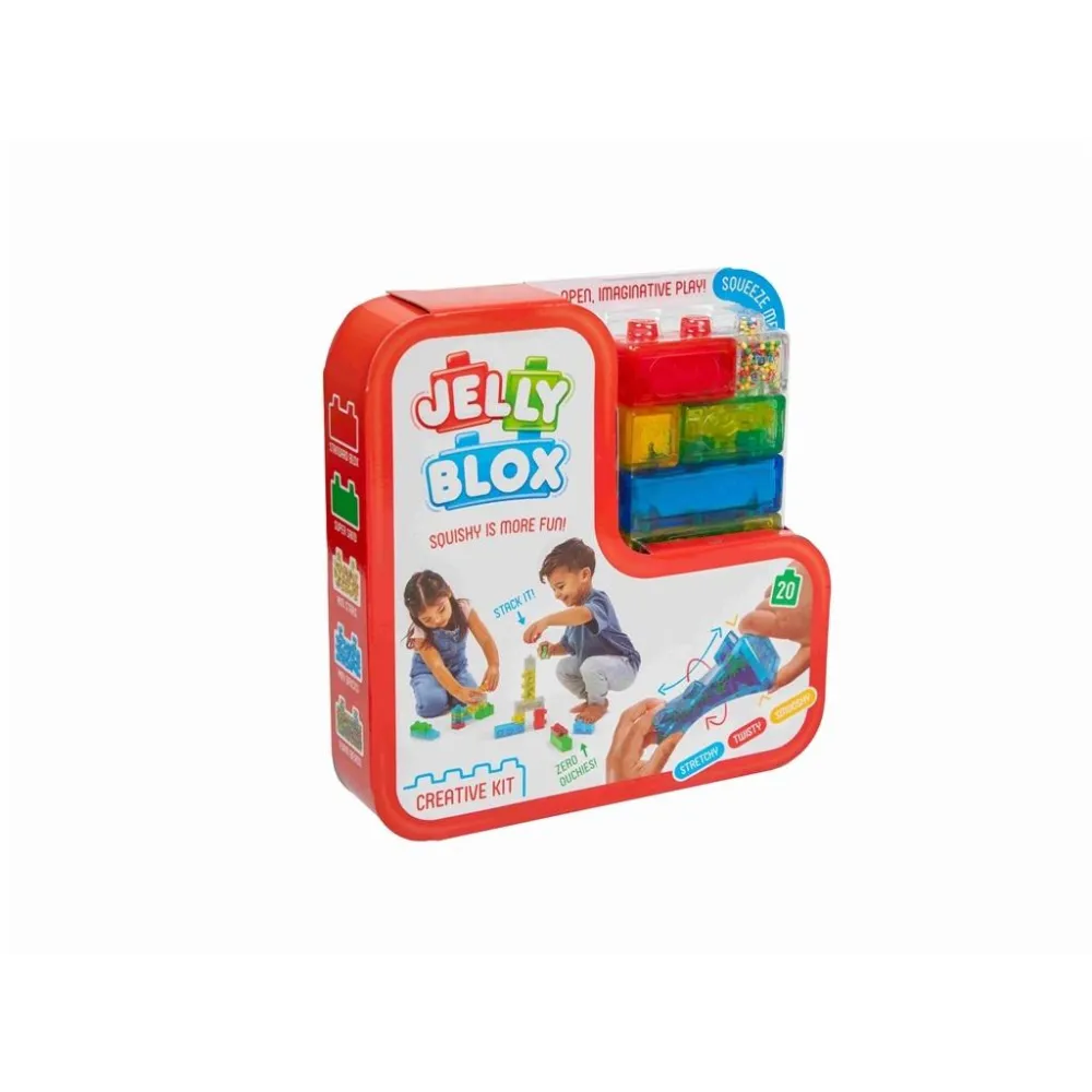 Zestaw Jelly Blox klocki Creative Kit z miękkimi, kolorowymi elementami do zabawy