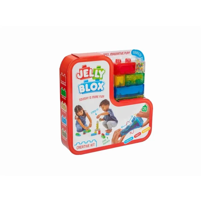Zestaw Jelly Blox klocki Creative Kit z miękkimi, kolorowymi elementami do zabawy