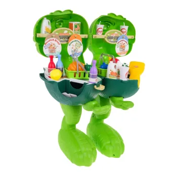 opakowanie zabawki jeżdżący dinozaur i sklep dla dzieci