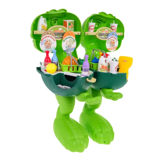 opakowanie zabawki jeżdżący dinozaur i sklep dla dzieci