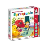 Gra edukacyjna Sprzątanie GR0518 z widocznymi planszami i żetonami