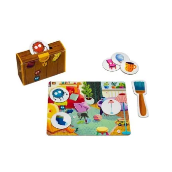 Dziecko podczas gry w Kapitan Nauka Sprzątanie przy stole