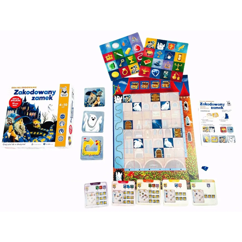 Dzieci bawiące się grą Zakodowany zamek podczas rozgrywki