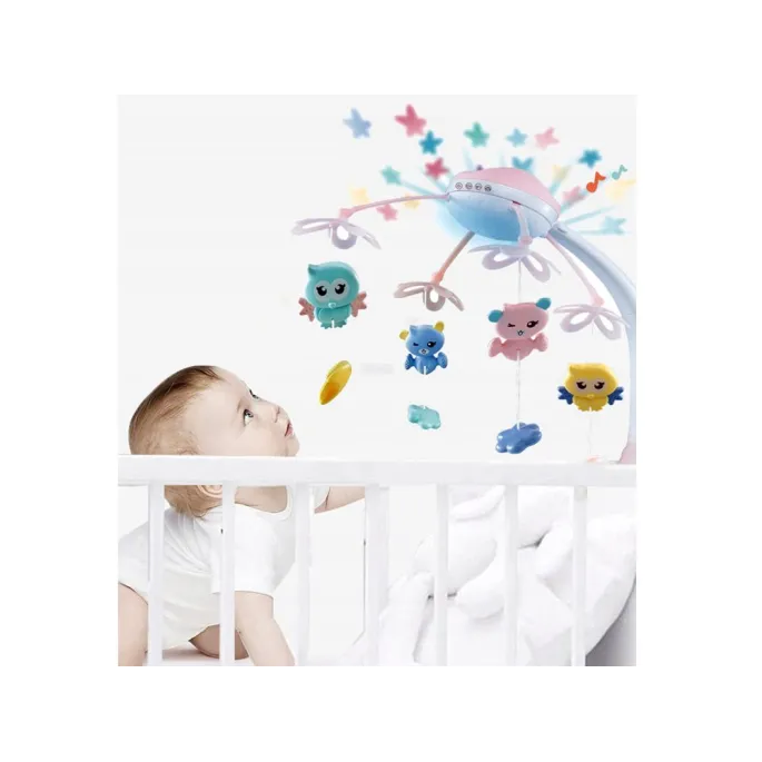 Zbliżenie na kolorowe zawieszki zwierzątka karuzelki