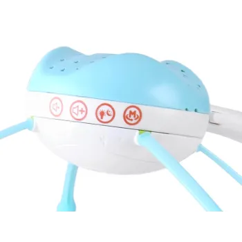 Projektor rzutujący gwiazdki na sufit w pokoju dziecięcym