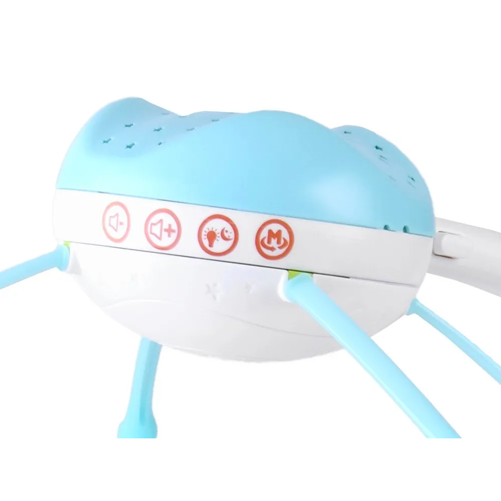 Projektor rzutujący gwiazdki na sufit w pokoju dziecięcym