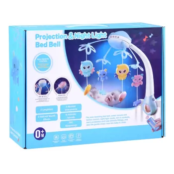 Obracające się zawieszki z motywem księżyca i chmurki