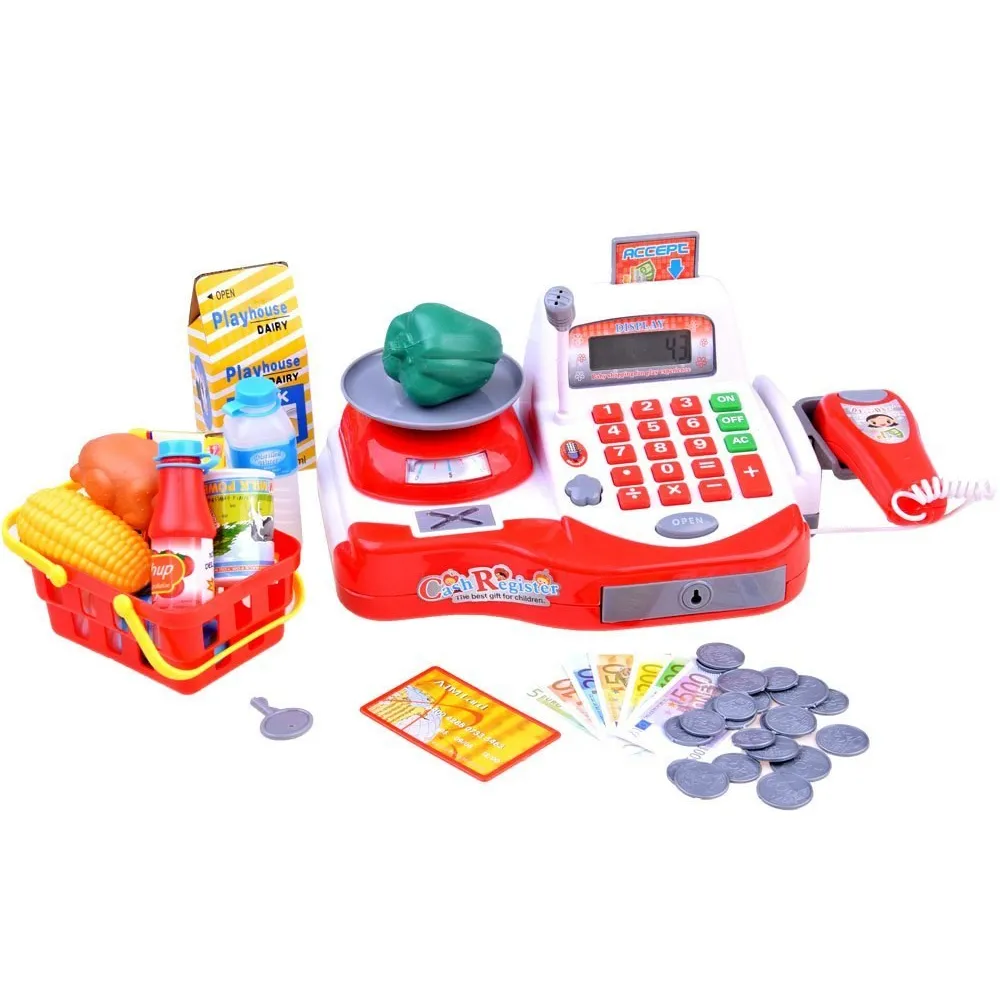 zbliżenie na kalkulator i przyciski kasy fiskalnej