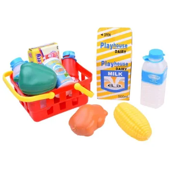 plastikowe produkty spożywcze dołączone do zestawu sklepowego