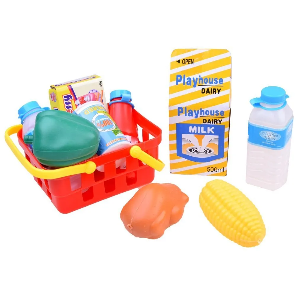 plastikowe produkty spożywcze dołączone do zestawu sklepowego