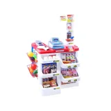 zestaw sklepu dziecięcego z wagą, skanerem i koszykiem