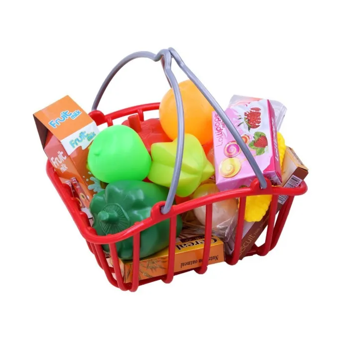 zestaw warzyw i owoców do zabawy w sklep