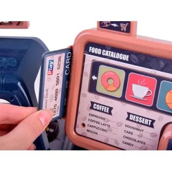 Detal opakowania kartonowego na komplet kawiarnia ekspres do kawy