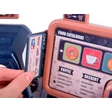 Detal opakowania kartonowego na komplet kawiarnia ekspres do kawy