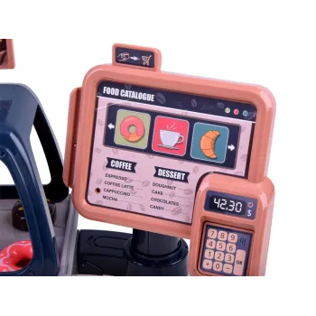 Widok aranżacji kawiarni z elementami do swobodnego łączenia