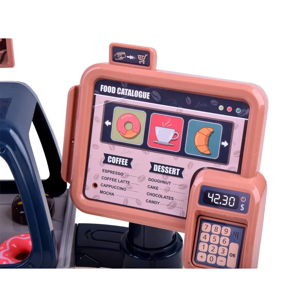 Widok aranżacji kawiarni z elementami do swobodnego łączenia