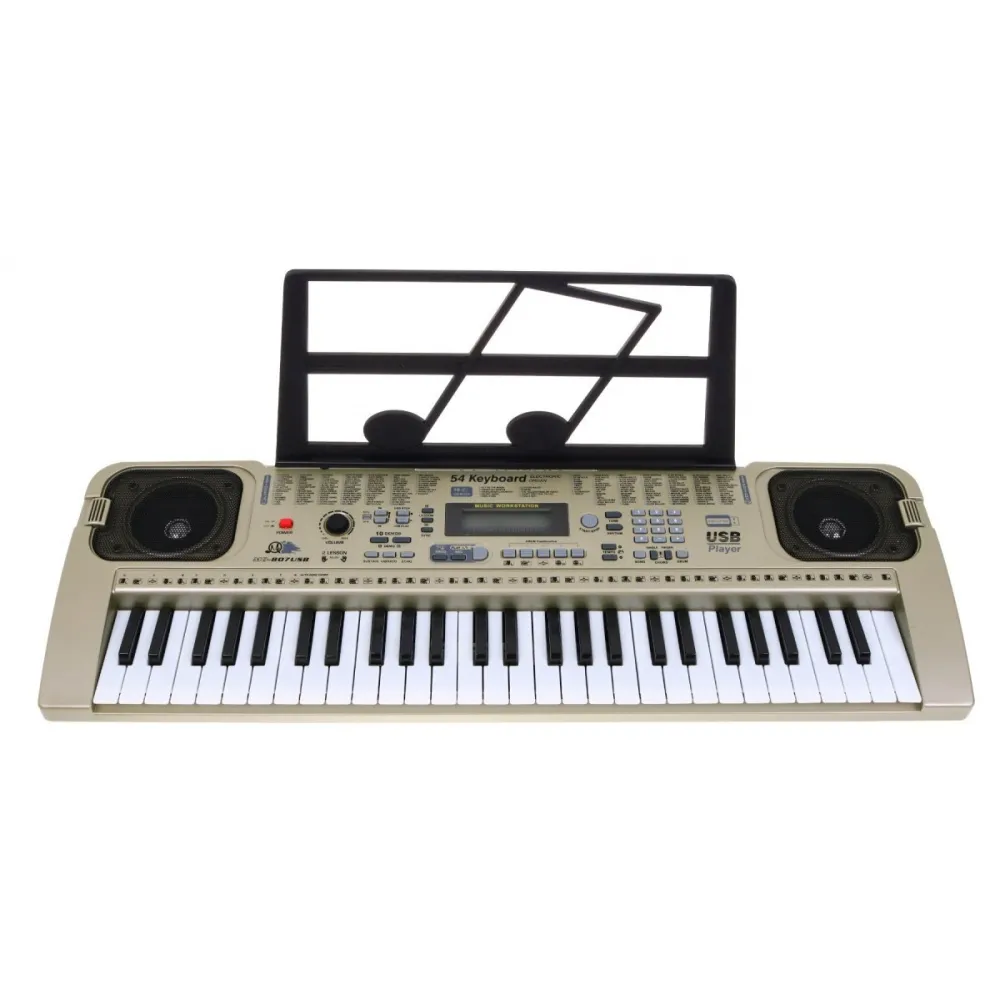 Zbliżenie na cyfrowy wyświetlacz keyboardu model 807