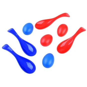 jajko i łyżka do slalomu z imprezowego kompletu dla dzieci