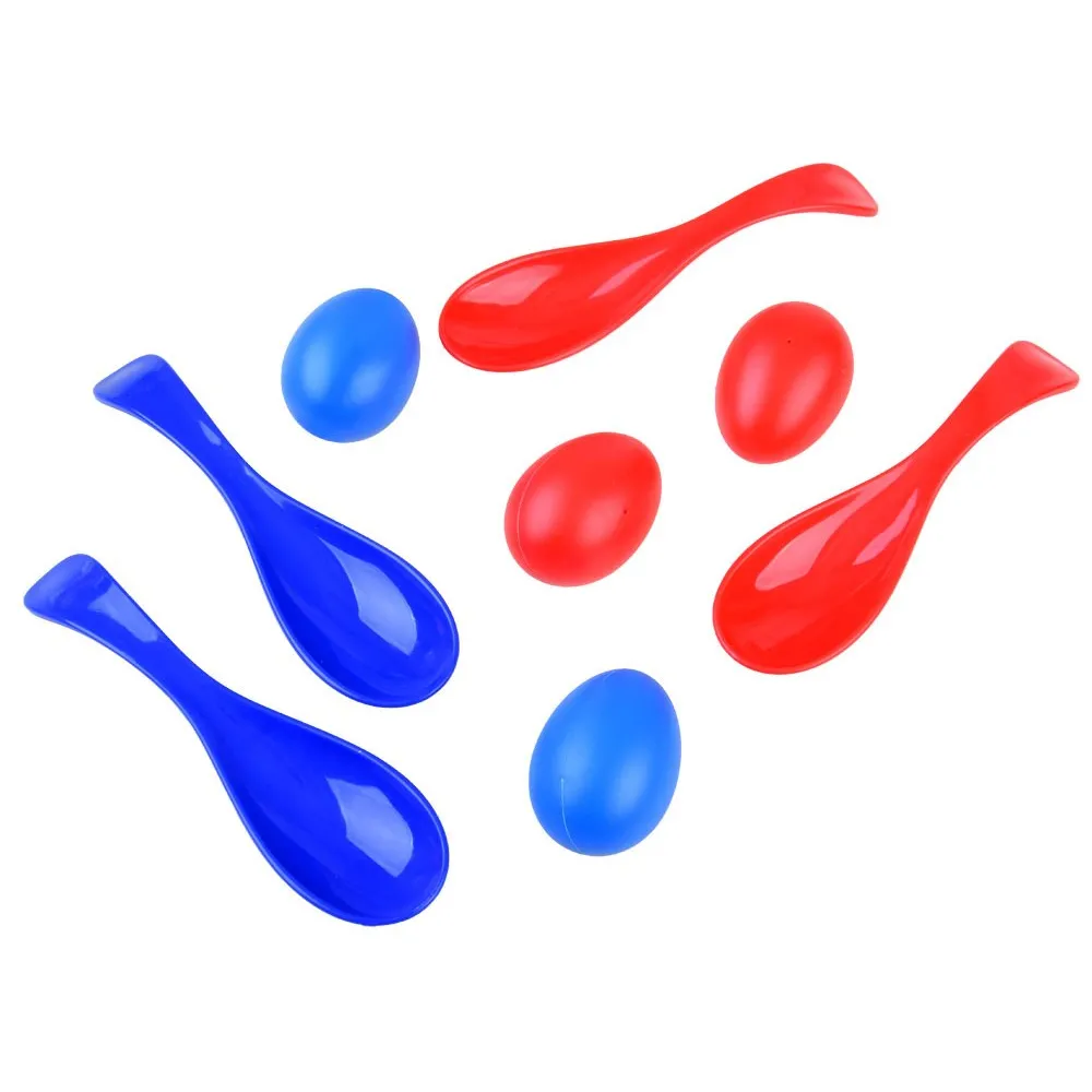 jajko i łyżka do slalomu z imprezowego kompletu dla dzieci