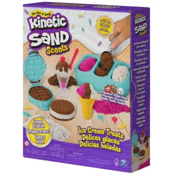 Kinetic Sand Lodowe specjały 454g – kolorowy piasek kinetyczny do kreatywnej zabawy