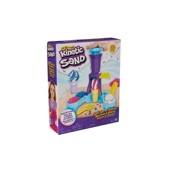 Zestaw piasku kinetycznego Kinetic Sand Wytwórnia lodów z akcesoriami