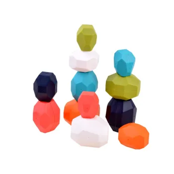 Zbliżenie na detale powierzchni klocków KAMIENIE