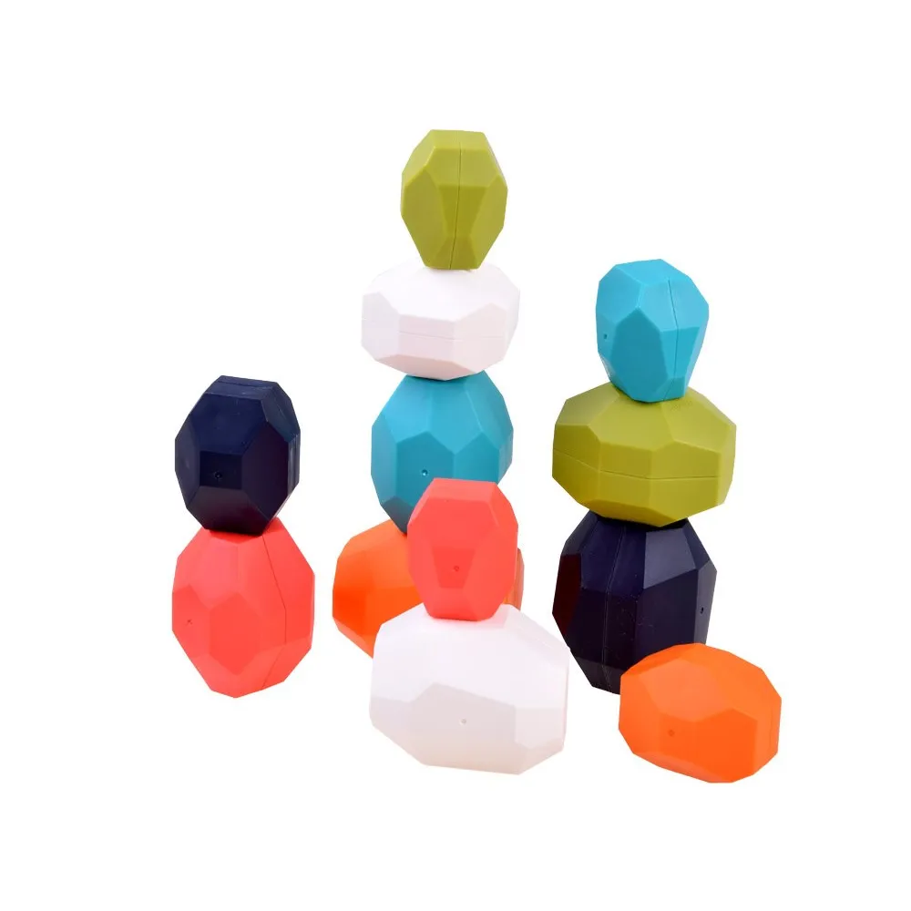 Zbliżenie na detale powierzchni klocków KAMIENIE