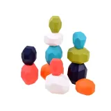 Zbliżenie na detale powierzchni klocków KAMIENIE