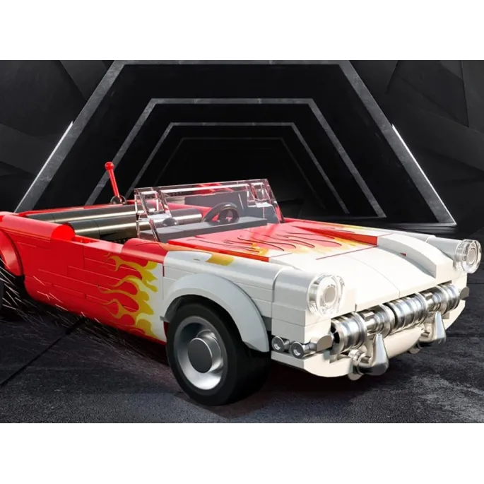 Widok gotowego modelu roadstera w stylu amerykańskich lat 50.