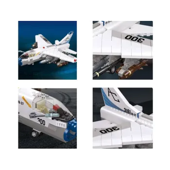 Opakowanie zestawu klocków samolot szturmowy 683 elementy