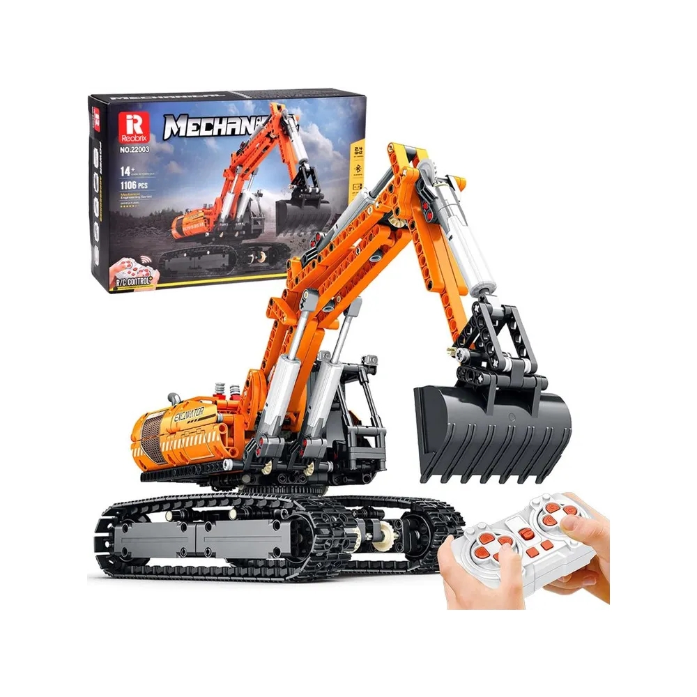 Widok zbliżeniowy na złożoną koparkę z ruchomym ramieniem