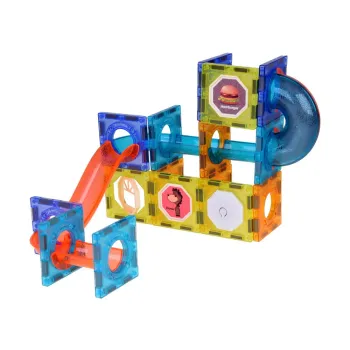 Naklejki edukacyjne do personalizacji konstrukcji z klocków magnetycznych