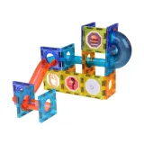 Naklejki edukacyjne do personalizacji konstrukcji z klocków magnetycznych